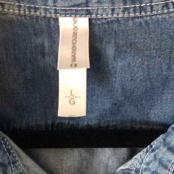 Denim snap button down - Picture 2 of 3